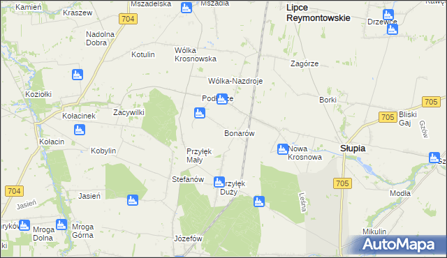 mapa Bonarów, Bonarów na mapie Targeo