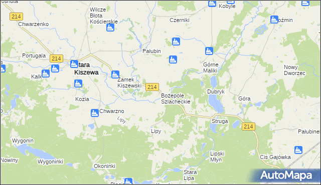 mapa Bożepole Szlacheckie, Bożepole Szlacheckie na mapie Targeo