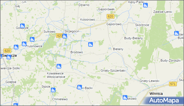 mapa Brodowo-Bąboły, Brodowo-Bąboły na mapie Targeo