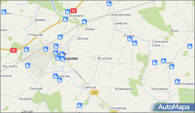 mapa Bruczków, Bruczków na mapie Targeo