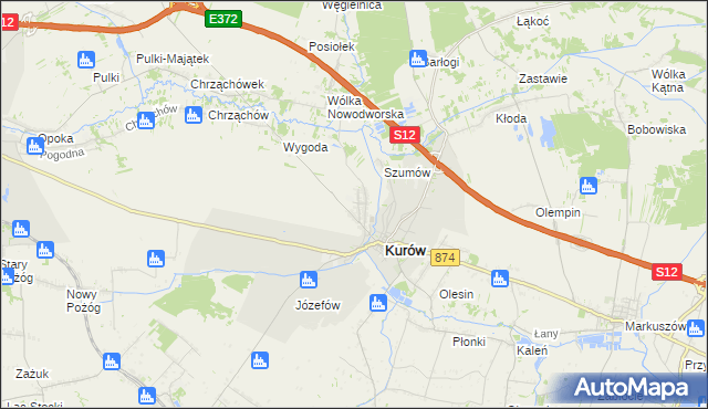 mapa Brzozowa Gać, Brzozowa Gać na mapie Targeo