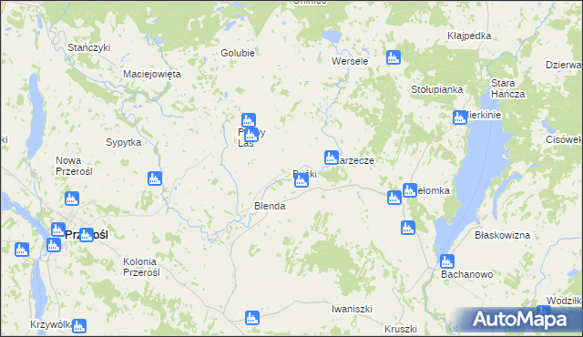 mapa Bućki, Bućki na mapie Targeo