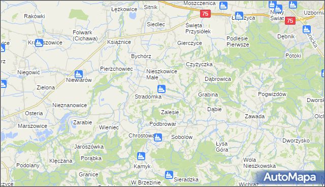 mapa Buczyna gmina Bochnia, Buczyna gmina Bochnia na mapie Targeo