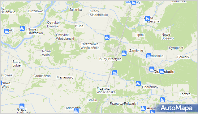 mapa Budy-Przetycz, Budy-Przetycz na mapie Targeo