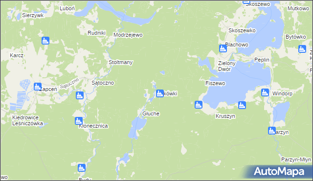 mapa Bukówki, Bukówki na mapie Targeo