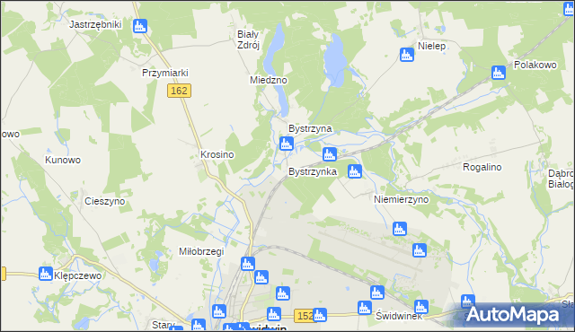 mapa Bystrzynka, Bystrzynka na mapie Targeo