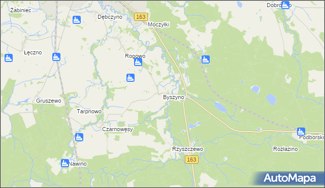mapa Byszyno, Byszyno na mapie Targeo