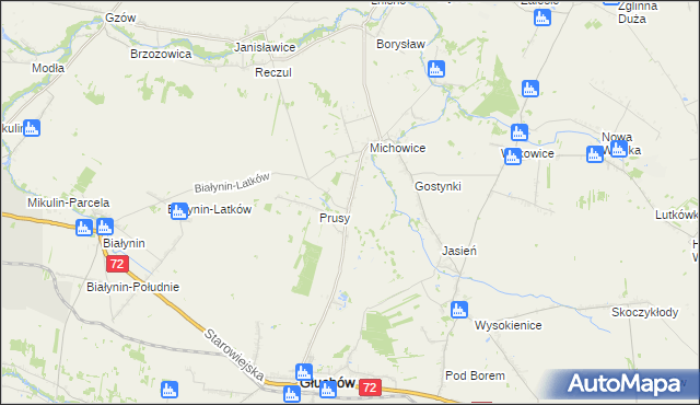 mapa Celigów, Celigów na mapie Targeo
