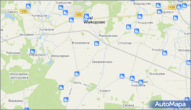 mapa Charłub, Charłub na mapie Targeo