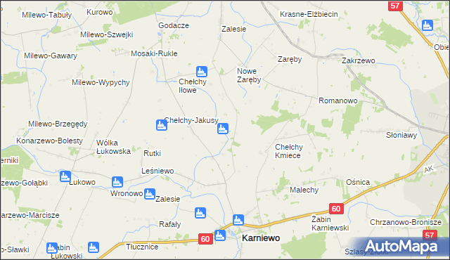 mapa Chełchy-Chabdzyno, Chełchy-Chabdzyno na mapie Targeo