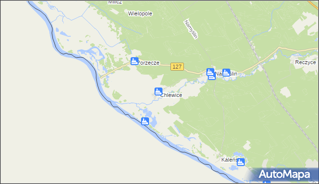 mapa Chlewice gmina Boleszkowice, Chlewice gmina Boleszkowice na mapie Targeo