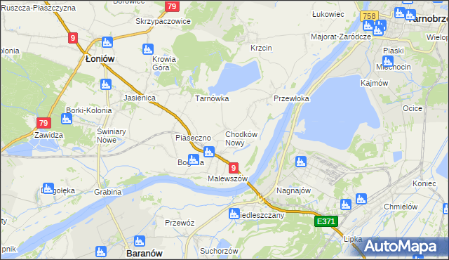 mapa Chodków Nowy, Chodków Nowy na mapie Targeo