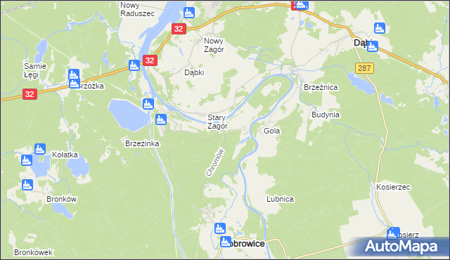 mapa Chromów, Chromów na mapie Targeo