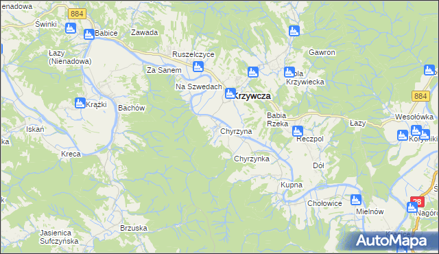 mapa Chyrzyna, Chyrzyna na mapie Targeo