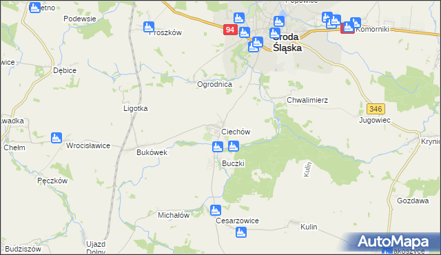 mapa Ciechów, Ciechów na mapie Targeo