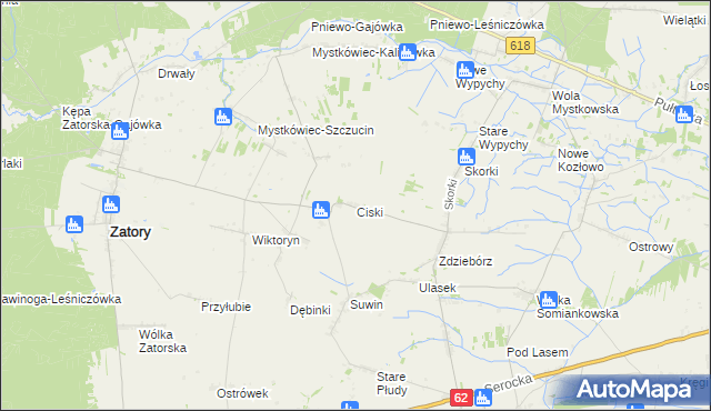 mapa Ciski, Ciski na mapie Targeo