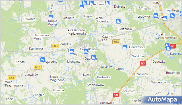 mapa Czachówek, Czachówek na mapie Targeo