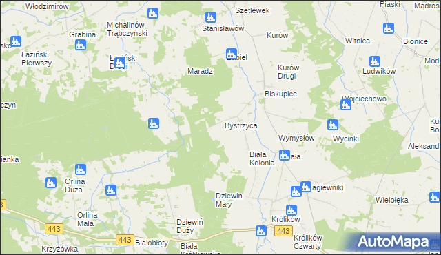 mapa Czarnybród, Czarnybród na mapie Targeo