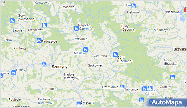 mapa Czermna, Czermna na mapie Targeo