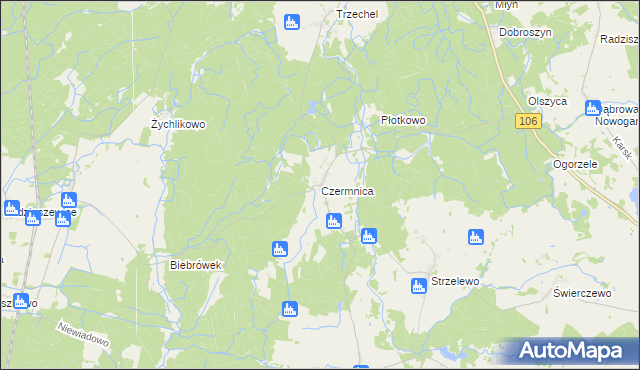 mapa Czermnica, Czermnica na mapie Targeo