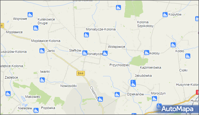 mapa Czortowice, Czortowice na mapie Targeo