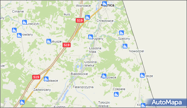 mapa Czuprynowo, Czuprynowo na mapie Targeo