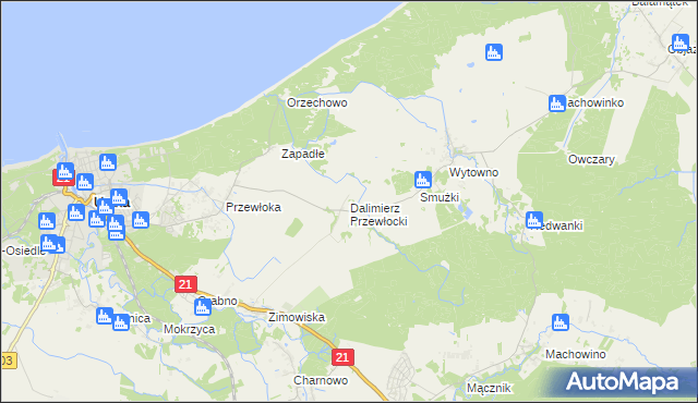 mapa Dalimierz Przewłocki, Dalimierz Przewłocki na mapie Targeo