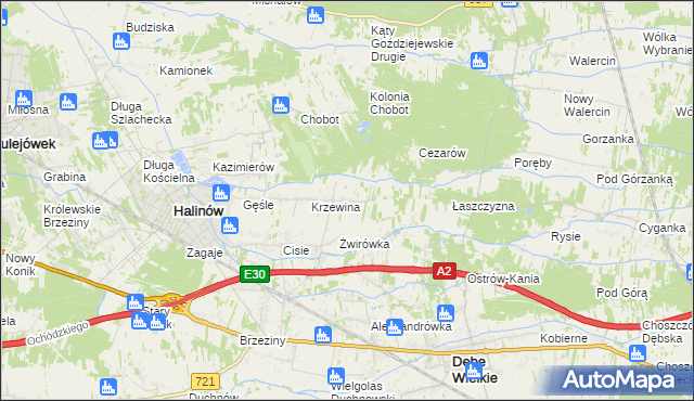 mapa Desno, Desno na mapie Targeo