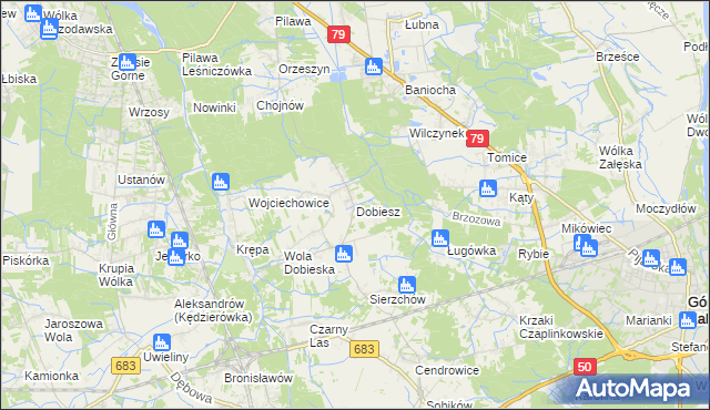 mapa Dobiesz, Dobiesz na mapie Targeo