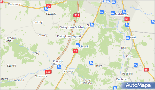 mapa Dobromil, Dobromil na mapie Targeo