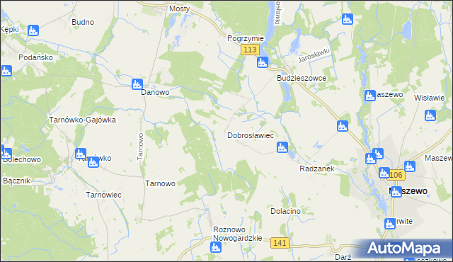 mapa Dobrosławiec, Dobrosławiec na mapie Targeo