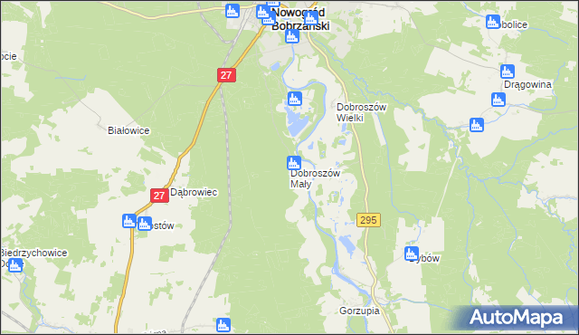 mapa Dobroszów Mały, Dobroszów Mały na mapie Targeo