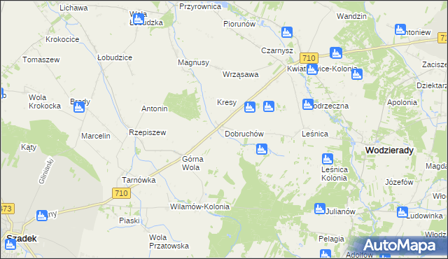 mapa Dobruchów, Dobruchów na mapie Targeo