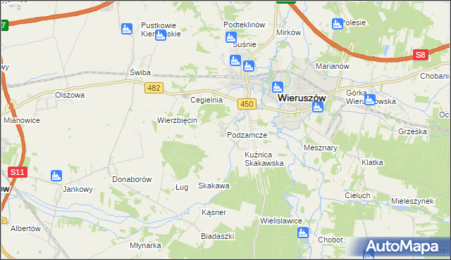 mapa Dobrydział, Dobrydział na mapie Targeo