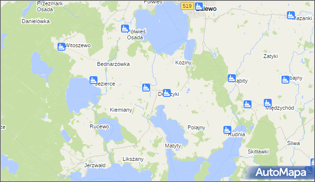 mapa Dobrzyki, Dobrzyki na mapie Targeo