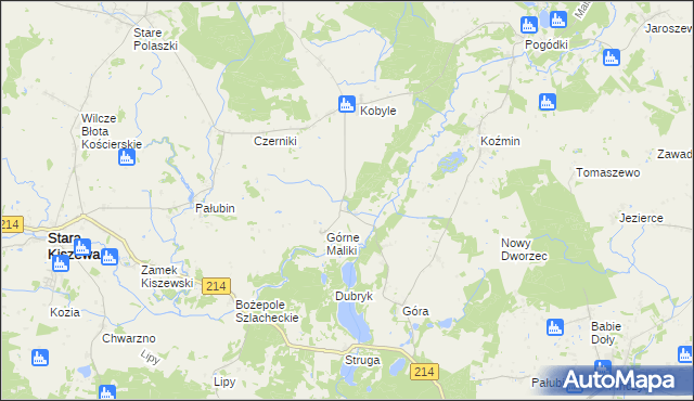 mapa Dolne Maliki, Dolne Maliki na mapie Targeo