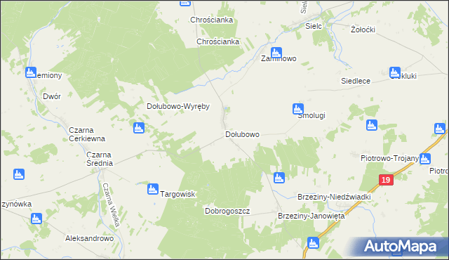 mapa Dołubowo, Dołubowo na mapie Targeo