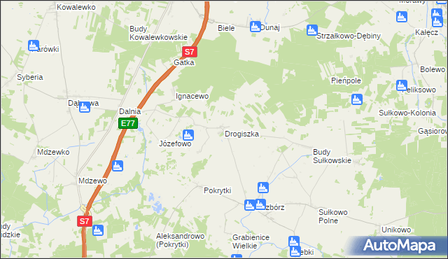 mapa Drogiszka, Drogiszka na mapie Targeo