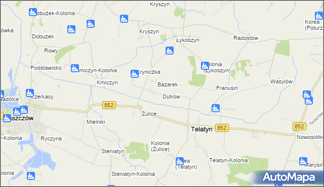 mapa Dutrów, Dutrów na mapie Targeo