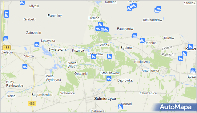 mapa Eligiów, Eligiów na mapie Targeo