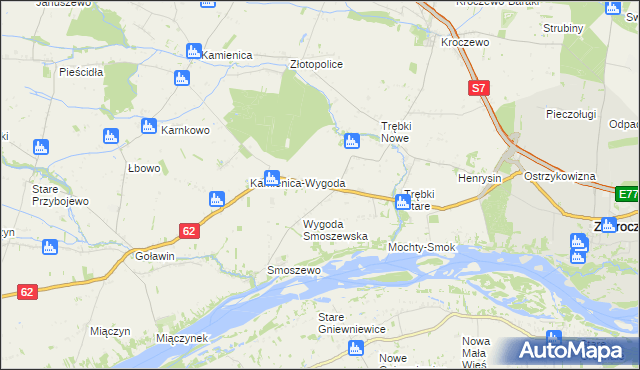 mapa Emolinek, Emolinek na mapie Targeo