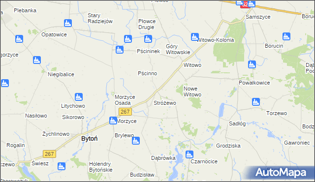 mapa Faliszewo, Faliszewo na mapie Targeo