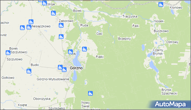 mapa Fiałki, Fiałki na mapie Targeo