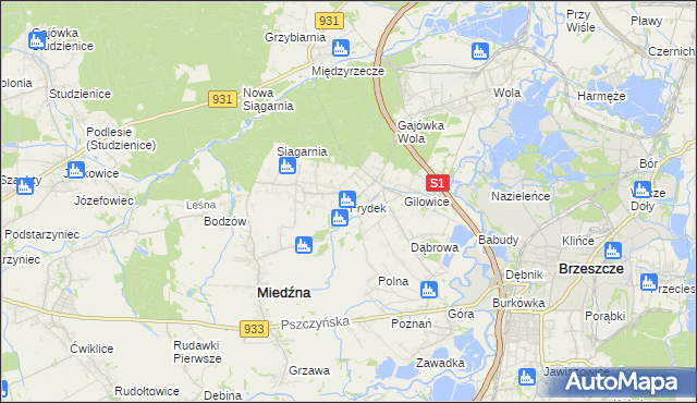mapa Frydek, Frydek na mapie Targeo