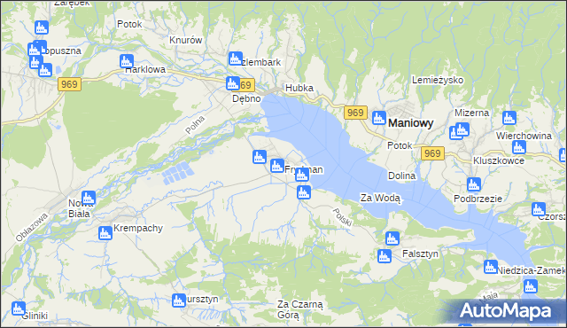 mapa Frydman, Frydman na mapie Targeo