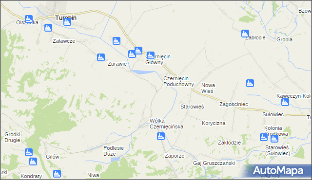 mapa Gaj Czernięciński, Gaj Czernięciński na mapie Targeo
