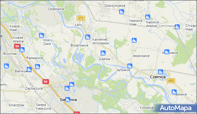 mapa Gajków, Gajków na mapie Targeo