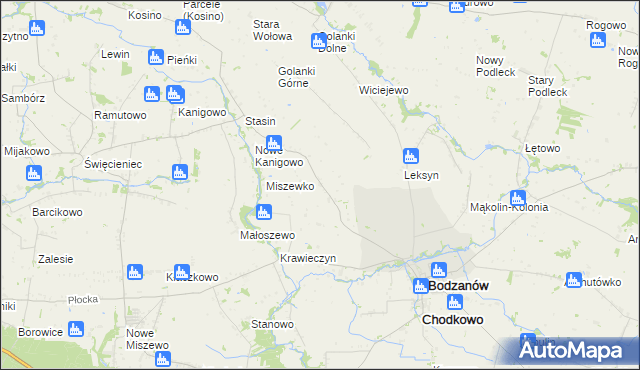 mapa Garwacz, Garwacz na mapie Targeo