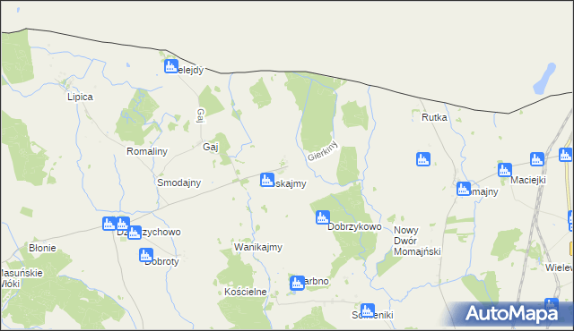 mapa Gierkiny, Gierkiny na mapie Targeo