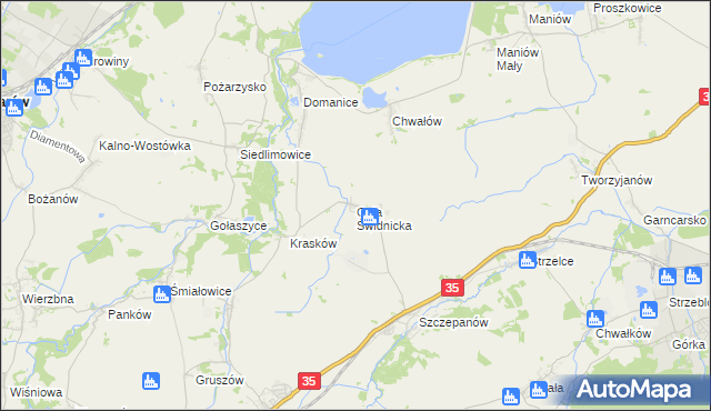 mapa Gola Świdnicka, Gola Świdnicka na mapie Targeo